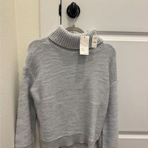 Cozy Gray Turtleneck Sweater